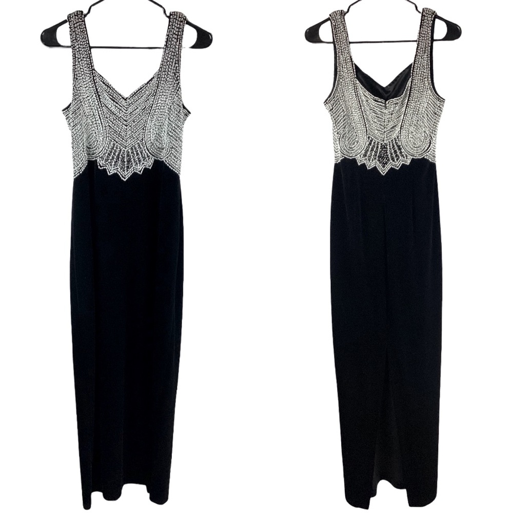 Stenay Black and Silver Maxi Dress